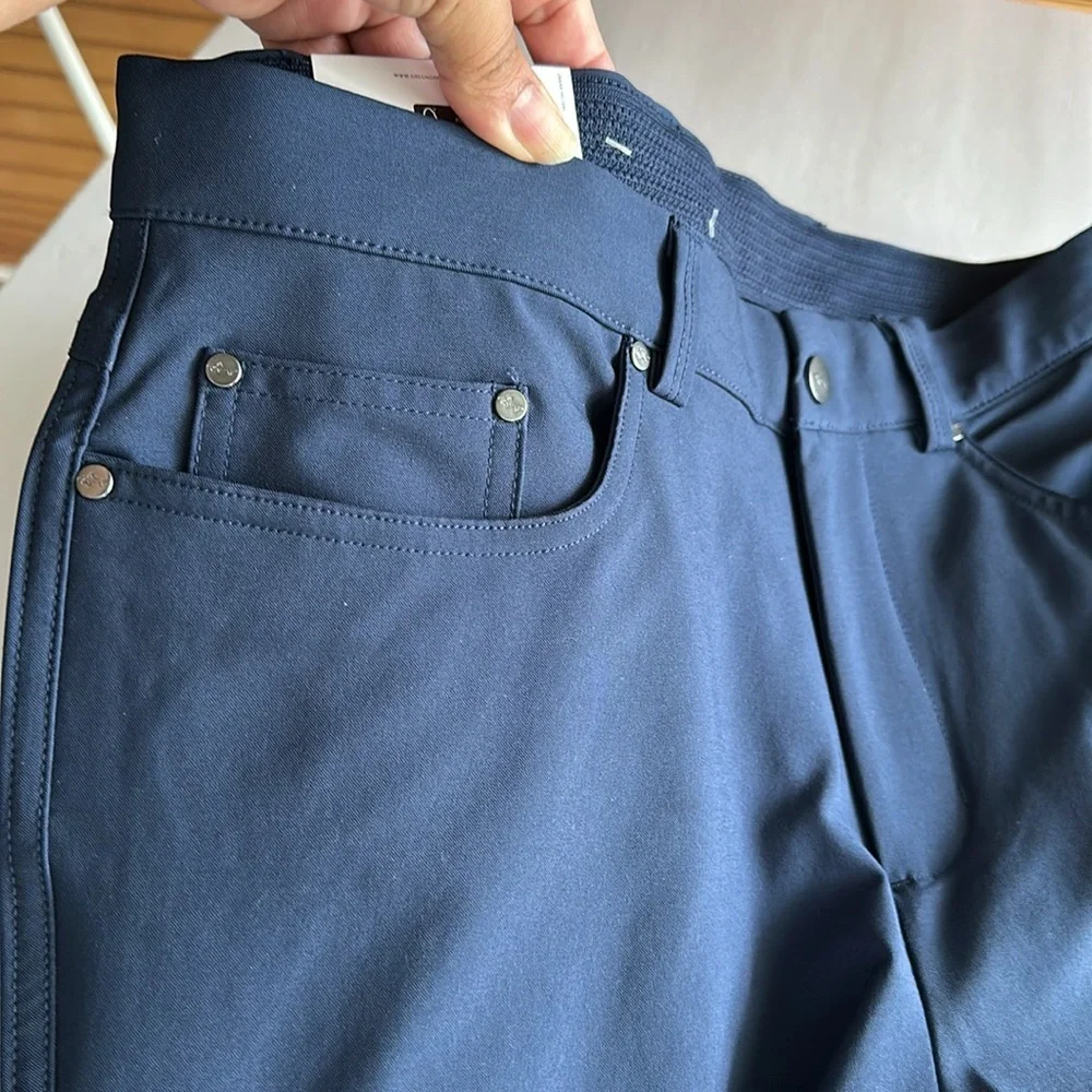 Greg Norman- Men's Pants-Ultimate 5 Pocket Color Blue - Picture 11 of 14